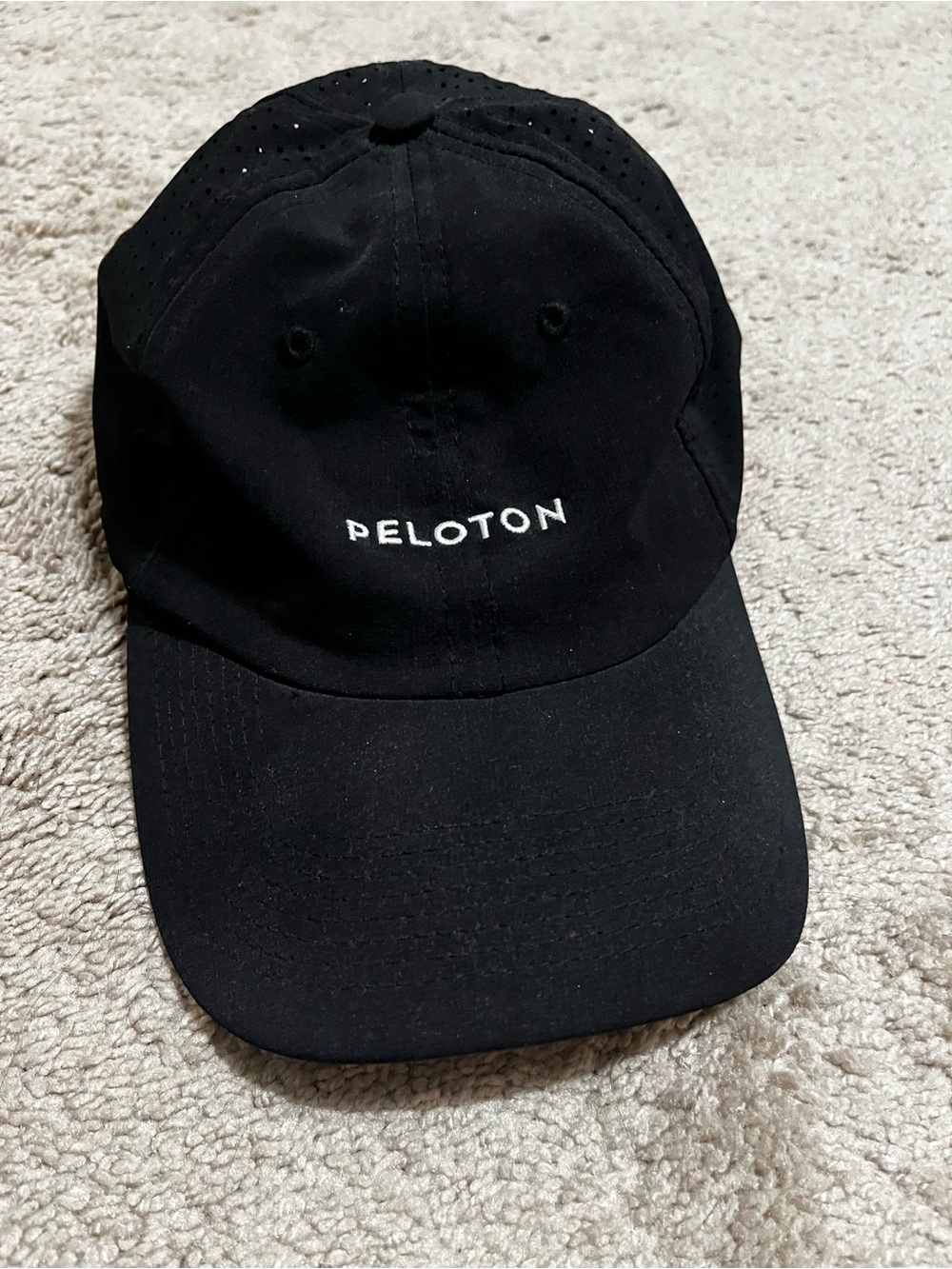 Peloton Black Logo Baseball Cap